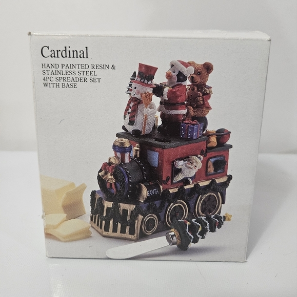 Open Box! Hand Painted Train Spreader Set! - Picture 1 of 4